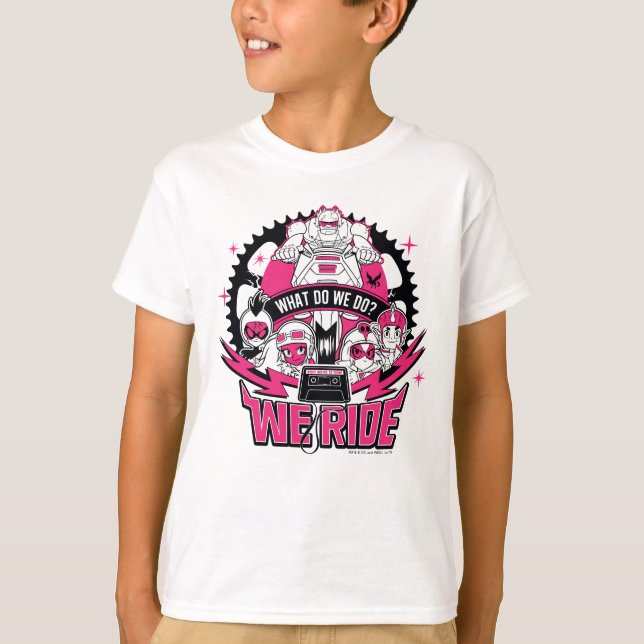 Camiseta Teen Titans Go! | Gráfico de Moto Retroativo "Nós  (Frente)