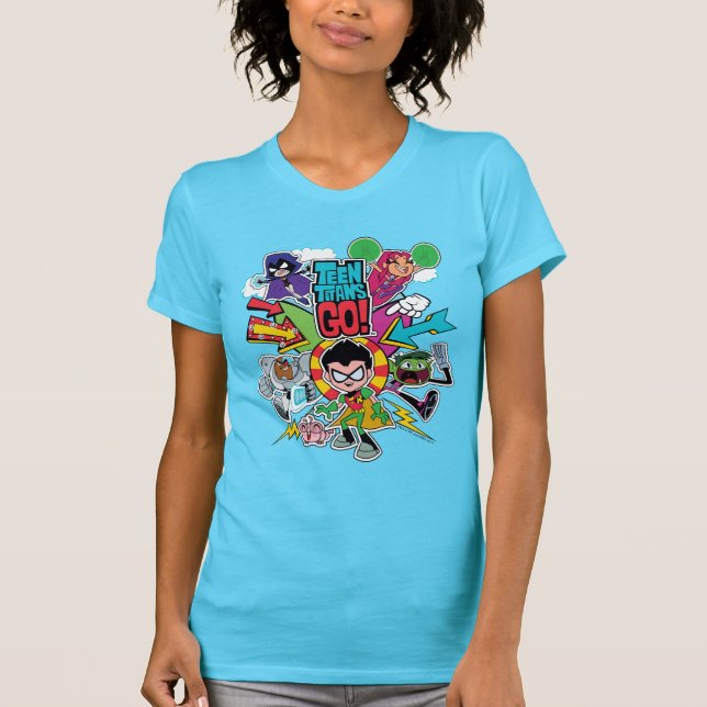 Camiseta Teen Titans Go! | Gráfico de Seta de Equipe (Frente)