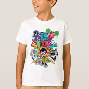 Camiseta Teen Titans Go! Gráfico de Seta de Equipe
