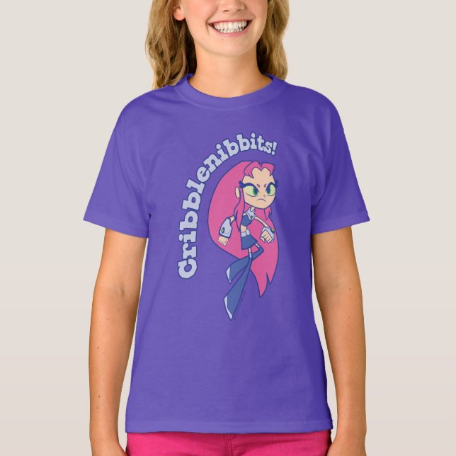 Camiseta Teen Titans Go! | Incêndio "Cribblenibbits!" (Frente)