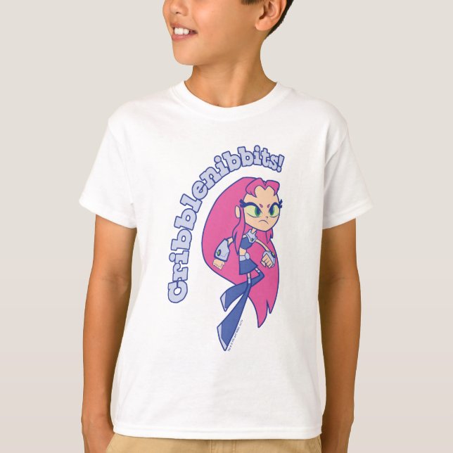 Camiseta Teen Titans Go! | Incêndio "Cribblenibbits!" (Frente)