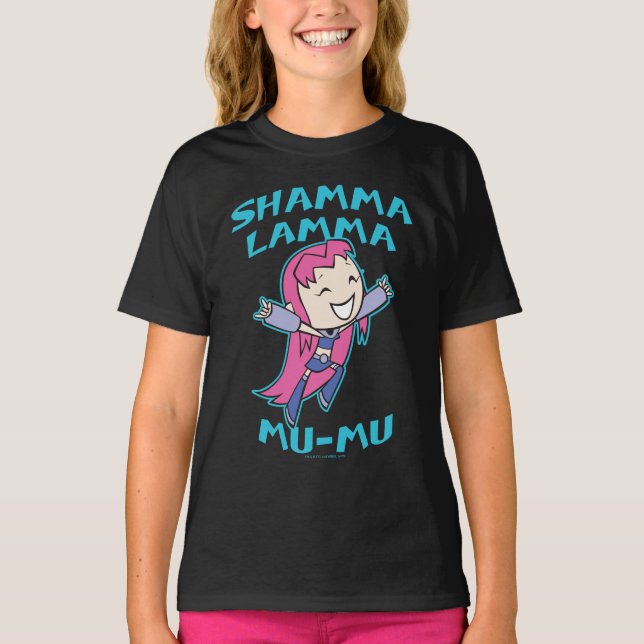 Camiseta Teen Titans Go! | Incêndio "Shamma Lamma Mu-Mu" (Frente)