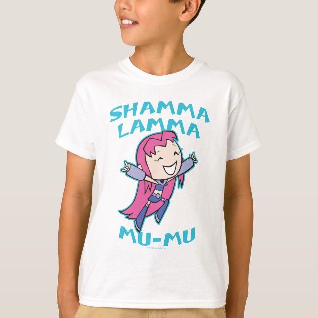 Camiseta Teen Titans Go! | Incêndio "Shamma Lamma Mu-Mu" (Frente)