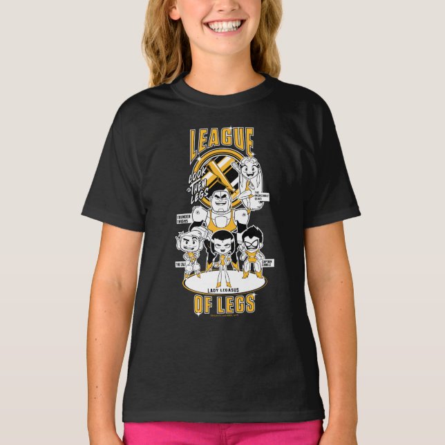 Camiseta Teen Titans Go! | Liga das Pernas (Frente)