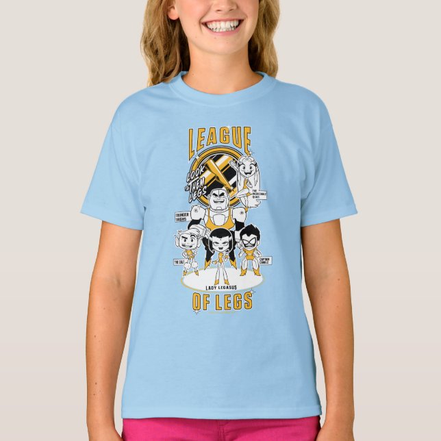 Camiseta Teen Titans Go! | Liga das Pernas (Frente)