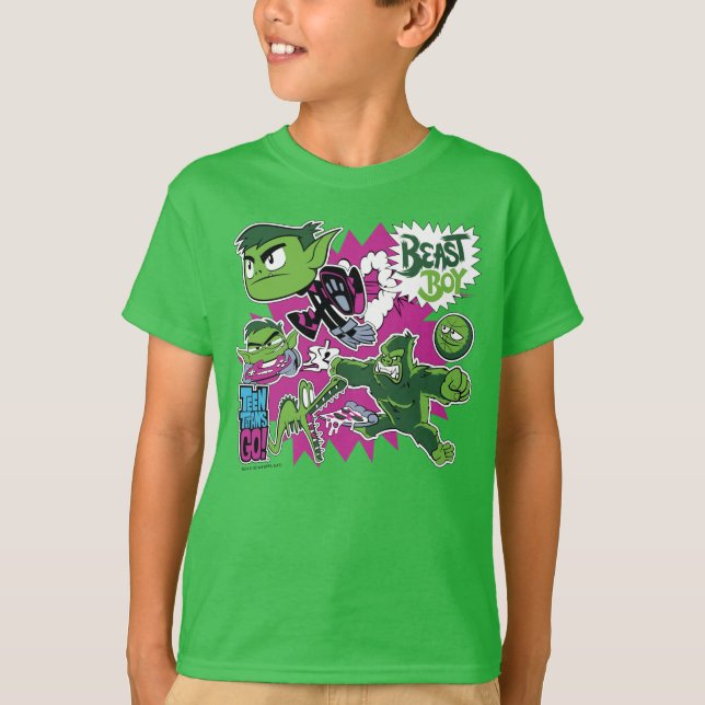 Camiseta Teen Titans Go! | Manchas de animais (Frente)