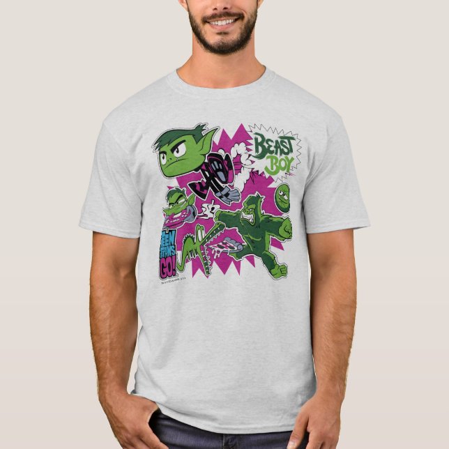 Camiseta Teen Titans Go! | Manchas de animais (Frente)