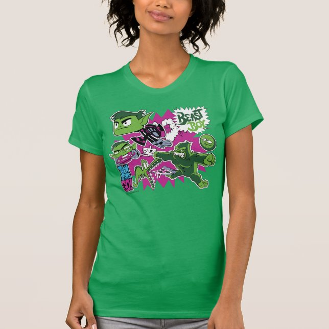 Camiseta Teen Titans Go! | Manchas de animais (Frente)