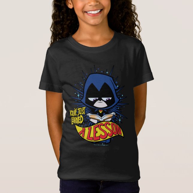 Camiseta Teen Titans Go! | Raven "Aprendeu Uma Lição" (Frente)