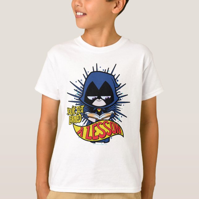 Camiseta Teen Titans Go! | Raven "Aprendeu Uma Lição" (Frente)