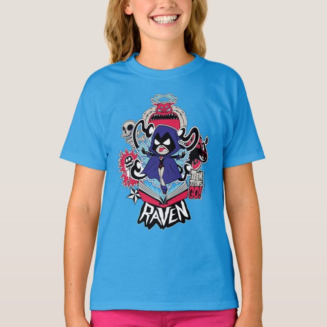Camiseta Teen Titans Go! | Raven Demonic Powers Graphic (Frente)