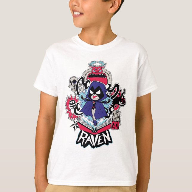 Camiseta Teen Titans Go! | Raven Demonic Powers Graphic (Frente)