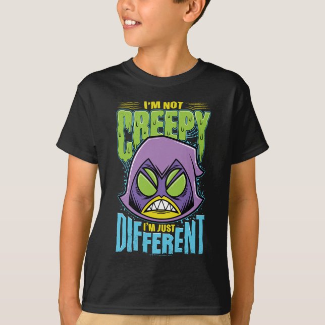 Camiseta Teen Titans Go! | Raven "Não assustador sou difere (Frente)