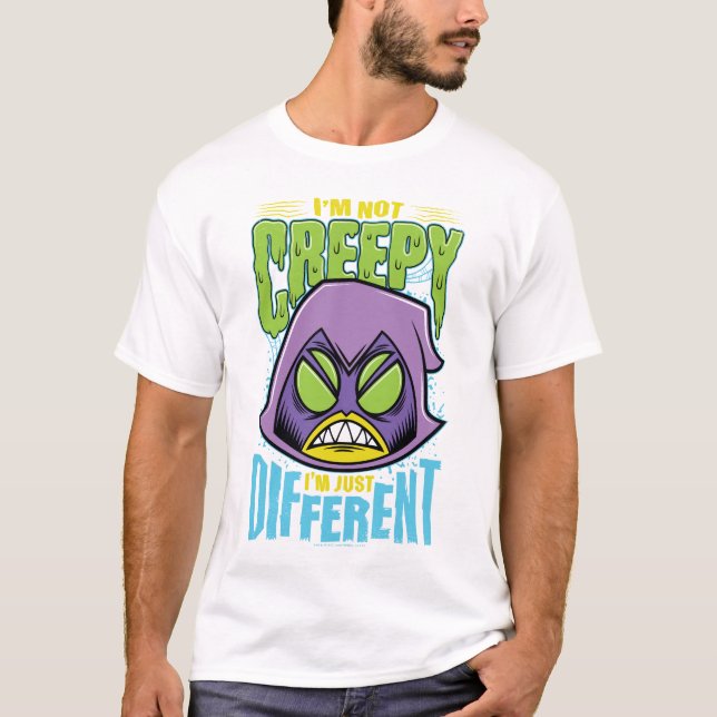 Camiseta Teen Titans Go! | Raven "Não assustador sou difere (Frente)