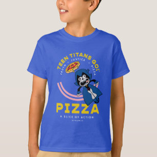 Camiseta Teen Titans Go! Raven "Truth Justice Pizza"