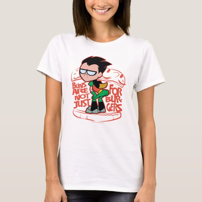 Camiseta Teen Titans Go! | Robin Booty Scooty Buns (Frente)
