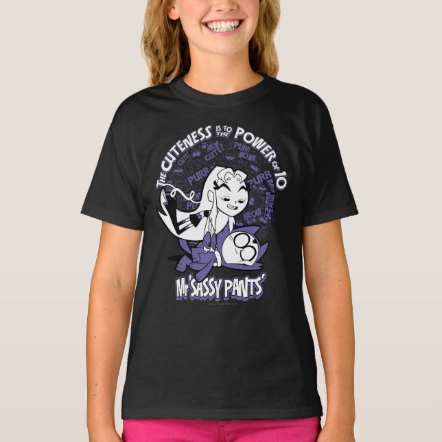Camiseta Teen Titans Go! | Starfire & Mr Sassy Pants (Frente)