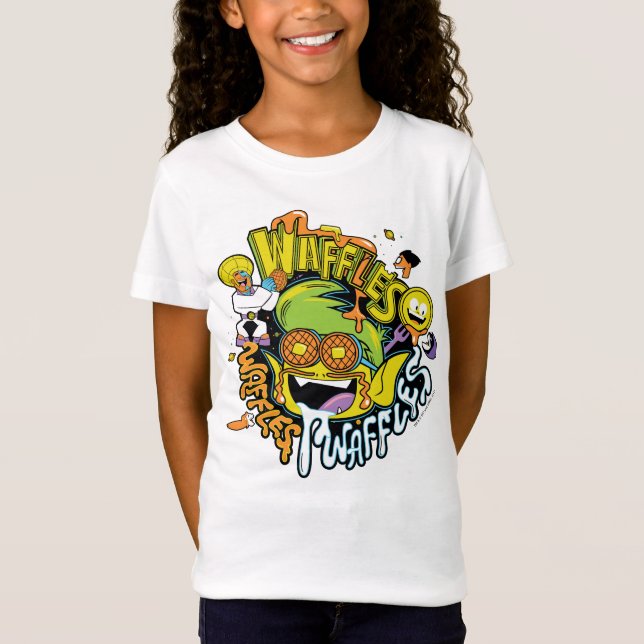 Camiseta Teen Titans Go! | Waffles de Beast Boy (Frente)
