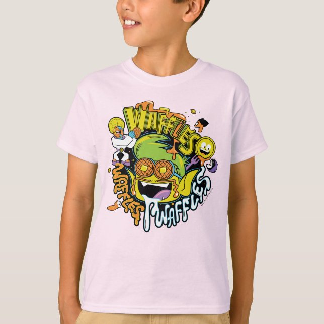 Camiseta Teen Titans Go! | Waffles de Beast Boy (Frente)