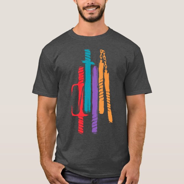 Camiseta Teenage Mutant Ninja WeaponsMNTInspired Minimalist (Frente)