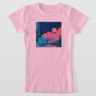 Camiseta teenager sitting on the window lofi style