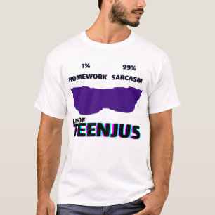 Camiseta TeenJus – Uniforme Oficial do Sarcasmo"