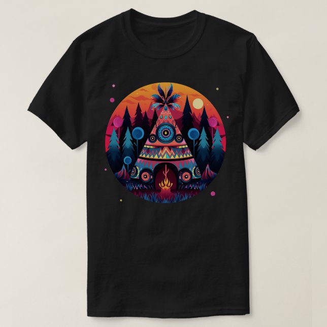 Camiseta Teepee Tent (Frente do Design)