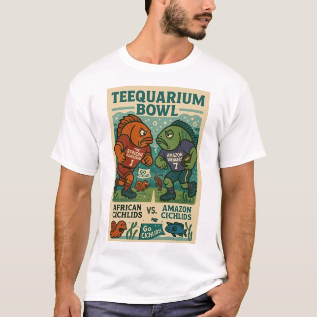 Camiseta Teequarium Bowl - Bilhete Africano vs Amazon (Frente)