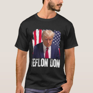 Camiseta Teflon Don Donald Trump Foto de Acusação