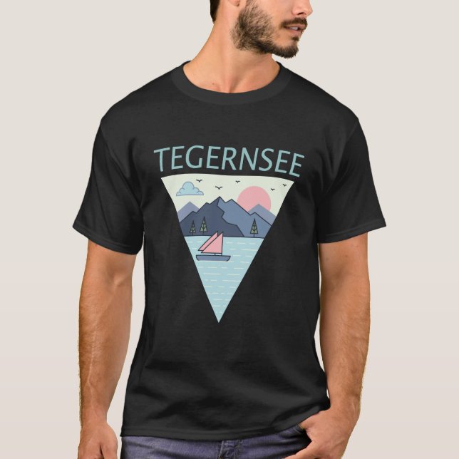Camiseta Tegernsee Mountain Lake Adventure (Frente)