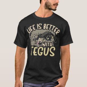 Camiseta Tegu Lizard Reptile Life É Melhor Com Tegus Herp