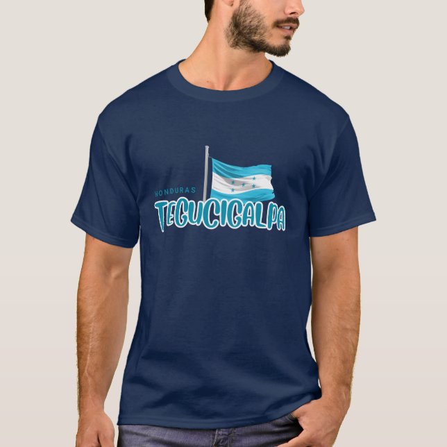 Camiseta Tegucigalpa with Honduras Flag (Frente)