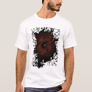 Camiseta Teia de Aranha Viúva Negra Gótico Sombrio Ousado C