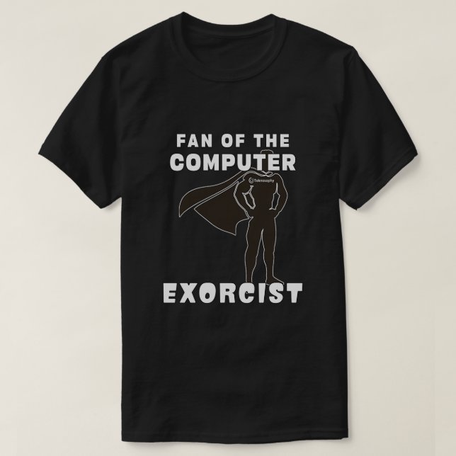 Camiseta Teknosophy Computer Exorcist (Frente do Design)