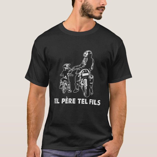 Camiseta Tel Padre Tel Son Moto Cross Sport Motorciclante D (Frente)