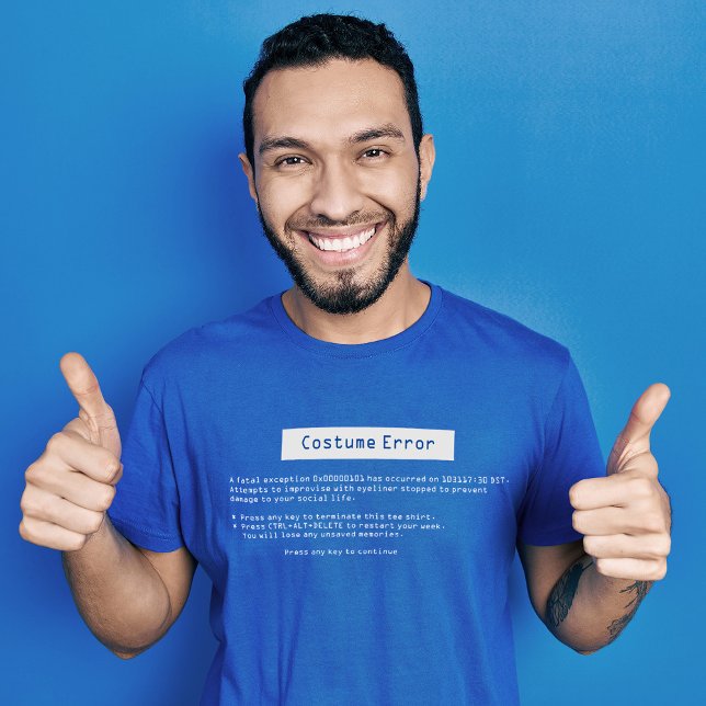 Camiseta Tela azul do Dia de as Bruxas engraçado da morte (Criador carregado)