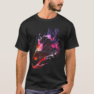 Camiseta Tela Colorida De Banho-De-Lixo