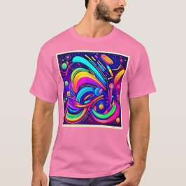 Camiseta Tela Cósmica: Um Universo de Cor