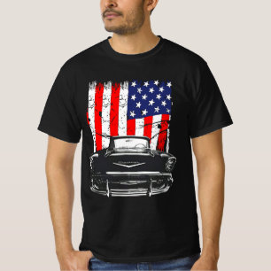 Camiseta Tela da frente de chevy Bel Air 1957