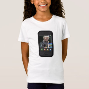 Camiseta Tela Smartphone Personalizável em Segundo Plano