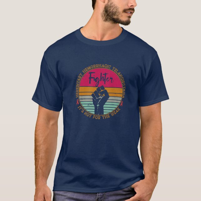 Camiseta Telangiectasia Hereditária Hereditária Consciência (Frente)
