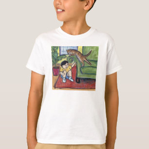 Camiseta Telas de Arte Personalizadas de Passos de Jogos