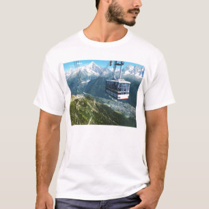Camiseta Teleférico sobre Chamonix