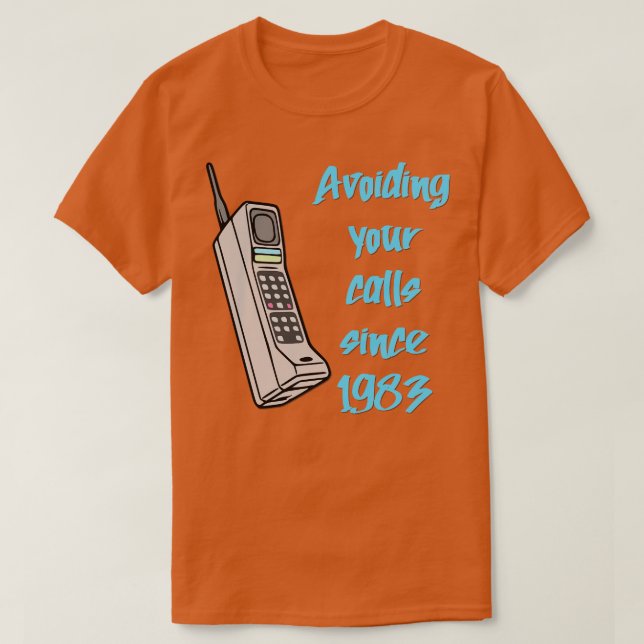 Camiseta Telefone celular 80s90s (Frente do Design)