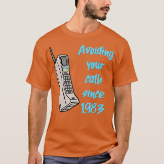 Camiseta Telefone celular 80s90s