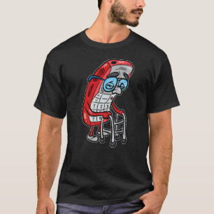 Camiseta telefone celular Tecnologia Boomer avô