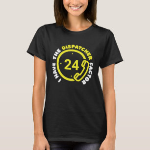 Camiseta Telefone da Polícia Linha Amarela Fina Emergência