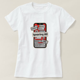 Camiseta Telefone de Desenho Animado com Notificações – “Ig
