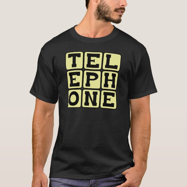 Camiseta Telefone, Dispositivo de Comunicação (Frente)