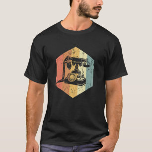 Camiseta Telefone Retro Telefone Rotativo Telefone de Disca